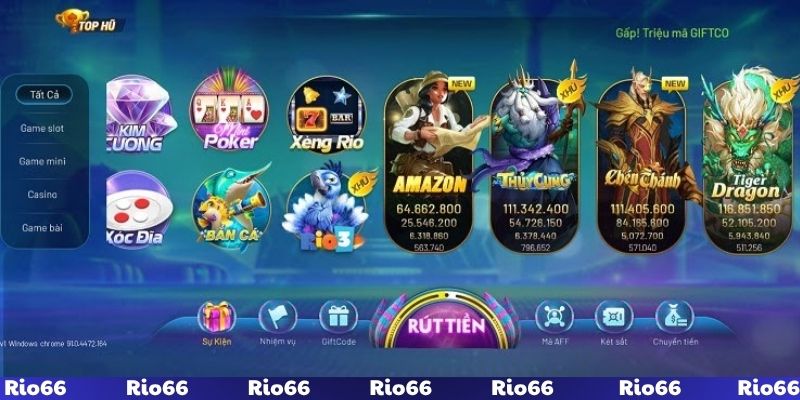 Cổng game Rio66 thành công chinh phục người chơi